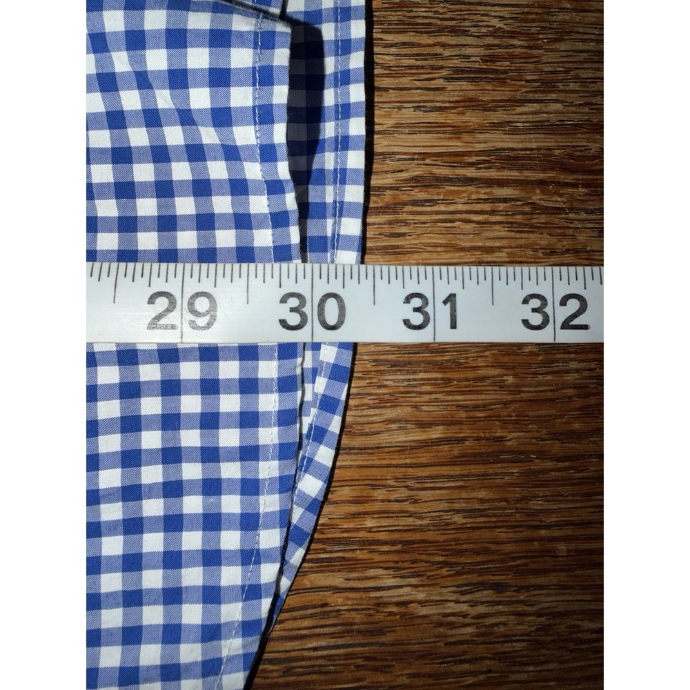 Polo Ralph Lauren Button Up Shirt Mens Large Blue Plaid Gingham Long Sleeve - Picture 7 of 7
